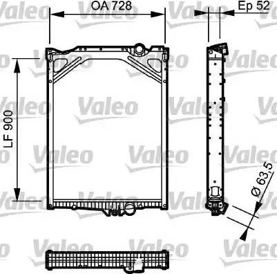 Valeo 733504 - Jäähdytin,moottorin jäähdytys inparts.fi