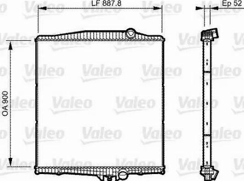 Valeo 733505 - Jäähdytin,moottorin jäähdytys inparts.fi