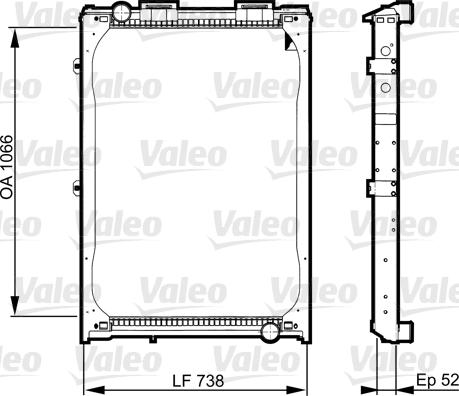 Valeo 733529 - Jäähdytin,moottorin jäähdytys inparts.fi