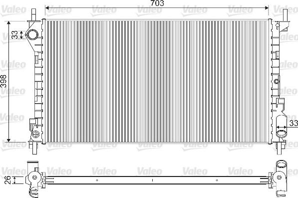 Valeo 733100 - Jäähdytin,moottorin jäähdytys inparts.fi