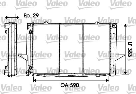 Valeo 732941 - Jäähdytin,moottorin jäähdytys inparts.fi