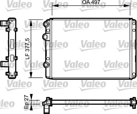 Valeo 732953 - Jäähdytin,moottorin jäähdytys inparts.fi