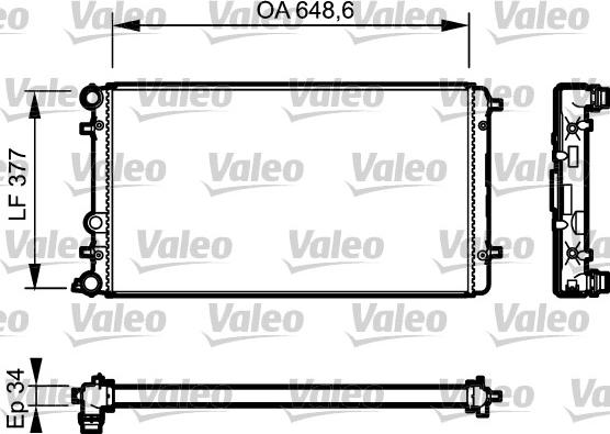 Valeo 732957 - Jäähdytin,moottorin jäähdytys inparts.fi