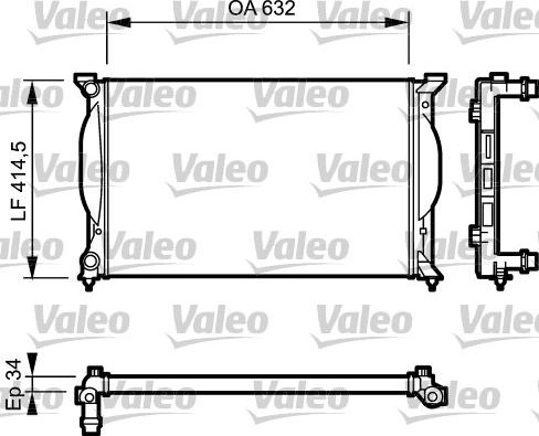 Valeo 732963 - Jäähdytin,moottorin jäähdytys inparts.fi