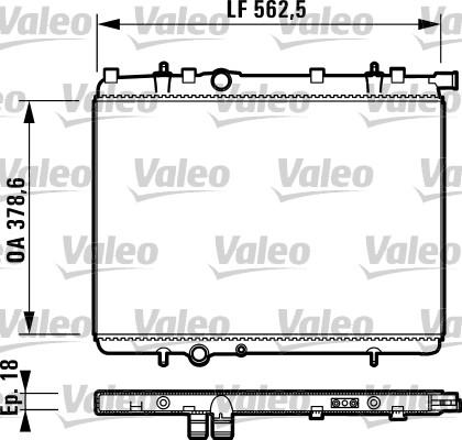 Valeo 732904 - Jäähdytin,moottorin jäähdytys inparts.fi