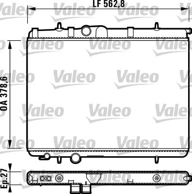 Valeo 732905 - Jäähdytin,moottorin jäähdytys inparts.fi