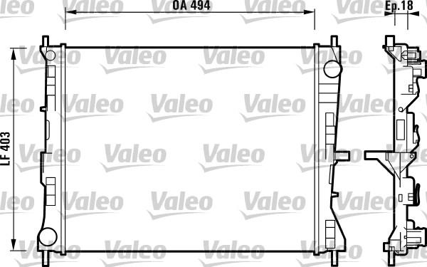 Valeo 732903 - Jäähdytin,moottorin jäähdytys inparts.fi