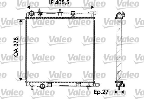 Valeo 732930 - Jäähdytin,moottorin jäähdytys inparts.fi