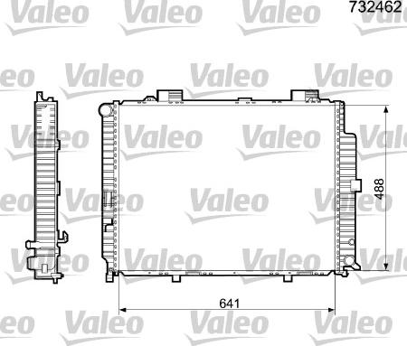 Valeo 732462 - Jäähdytin,moottorin jäähdytys inparts.fi