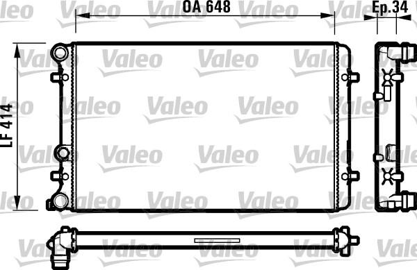 Valeo 732427 - Jäähdytin,moottorin jäähdytys inparts.fi