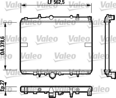 Valeo 732599 - Jäähdytin,moottorin jäähdytys inparts.fi