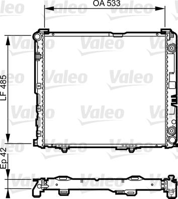 Valeo 732591 - Jäähdytin,moottorin jäähdytys inparts.fi