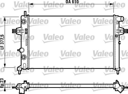 Valeo 732549 - Jäähdytin,moottorin jäähdytys inparts.fi