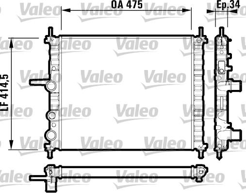 Valeo 732557 - Jäähdytin,moottorin jäähdytys inparts.fi