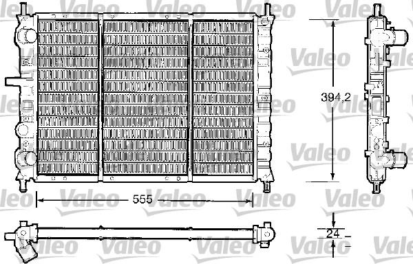 Valeo 732504 - Jäähdytin,moottorin jäähdytys inparts.fi