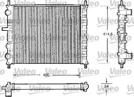 Valeo 732503 - Jäähdytin,moottorin jäähdytys inparts.fi