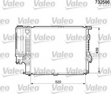 Valeo 732586 - Jäähdytin,moottorin jäähdytys inparts.fi