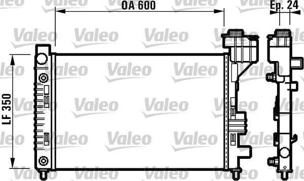 Valeo 732587 - Jäähdytin,moottorin jäähdytys inparts.fi