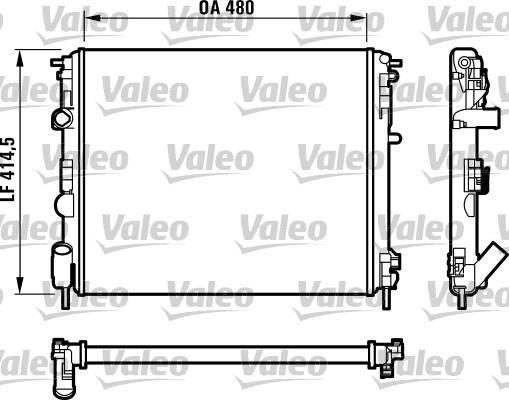 Valeo 732523 - Jäähdytin,moottorin jäähdytys inparts.fi