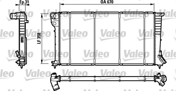 Valeo 732577 - Jäähdytin,moottorin jäähdytys inparts.fi