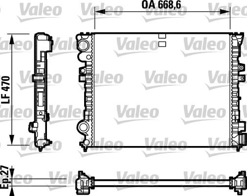 Valeo 732692 - Jäähdytin,moottorin jäähdytys inparts.fi