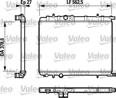 Valeo 732616 - Jäähdytin,moottorin jäähdytys inparts.fi