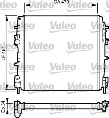 Valeo 732687 - Jäähdytin,moottorin jäähdytys inparts.fi