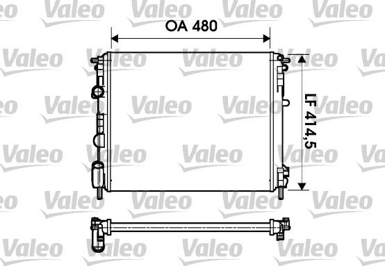 Valeo 732621 - Jäähdytin,moottorin jäähdytys inparts.fi