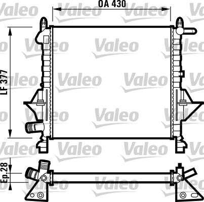 Valeo 732051 - Jäähdytin,moottorin jäähdytys inparts.fi