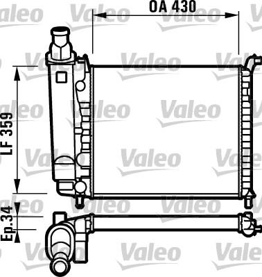 Valeo 732004 - Jäähdytin,moottorin jäähdytys inparts.fi