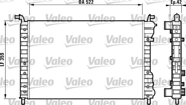 Valeo 732005 - Jäähdytin,moottorin jäähdytys inparts.fi