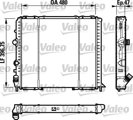 Valeo 732071 - Jäähdytin,moottorin jäähdytys inparts.fi