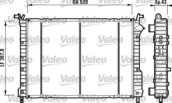 Valeo 732147 - Jäähdytin,moottorin jäähdytys inparts.fi