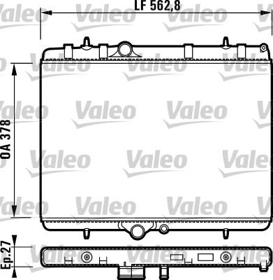 Valeo 732894 - Jäähdytin,moottorin jäähdytys inparts.fi