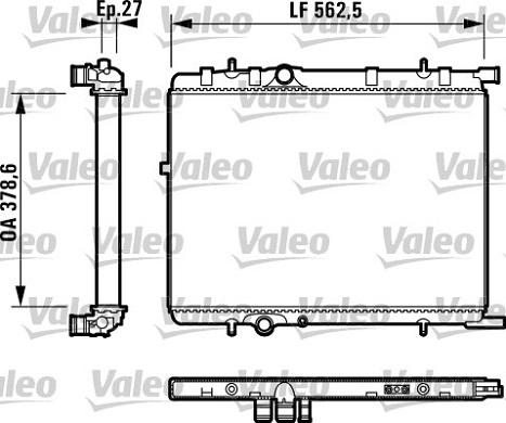 Valeo 732895 - Jäähdytin,moottorin jäähdytys inparts.fi