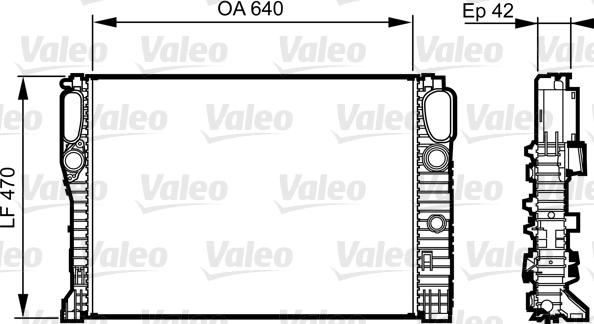 Valeo 732855 - Jäähdytin,moottorin jäähdytys inparts.fi