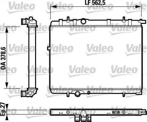 Valeo 732803 - Jäähdytin,moottorin jäähdytys inparts.fi