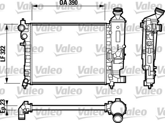 Valeo 732807 - Jäähdytin,moottorin jäähdytys inparts.fi