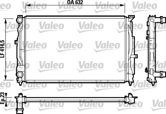 Valeo 732811 - Jäähdytin,moottorin jäähdytys inparts.fi