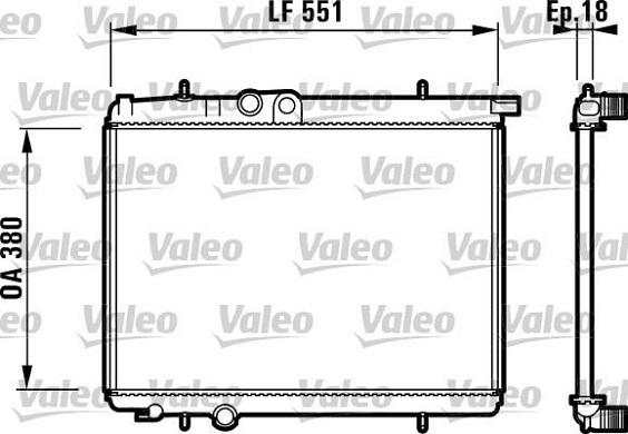 Valeo 732886 - Jäähdytin,moottorin jäähdytys inparts.fi