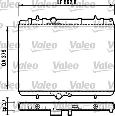 Valeo 732888 - Jäähdytin,moottorin jäähdytys inparts.fi