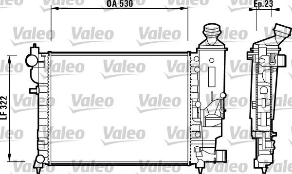 Valeo 732882 - Jäähdytin,moottorin jäähdytys inparts.fi