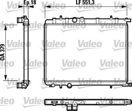 Valeo 732887 - Jäähdytin,moottorin jäähdytys inparts.fi