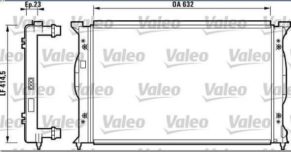 Valeo 732839 - Jäähdytin,moottorin jäähdytys inparts.fi