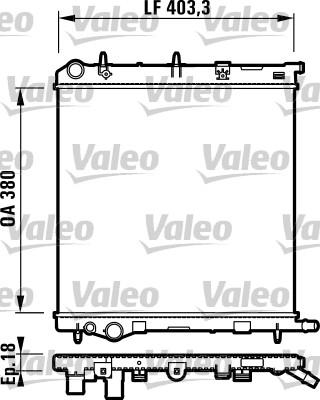 Valeo 732831 - Jäähdytin,moottorin jäähdytys inparts.fi