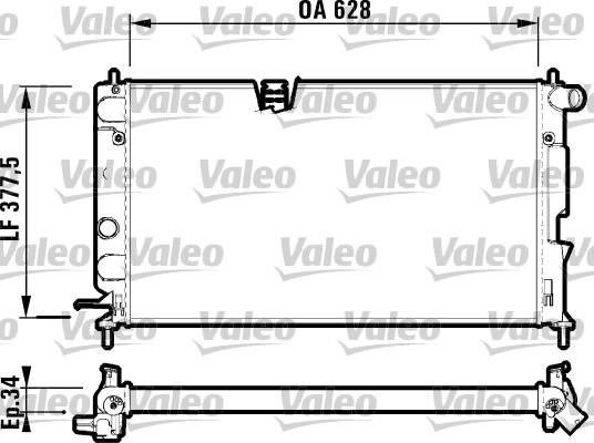 Valeo 732350 - Jäähdytin,moottorin jäähdytys inparts.fi