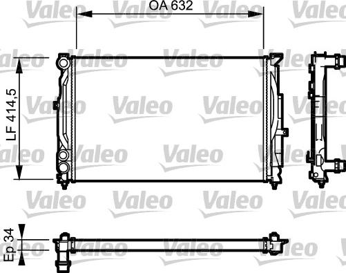 Valeo 732361 - Jäähdytin,moottorin jäähdytys inparts.fi