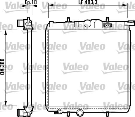 Valeo 732885 - Jäähdytin,moottorin jäähdytys inparts.fi