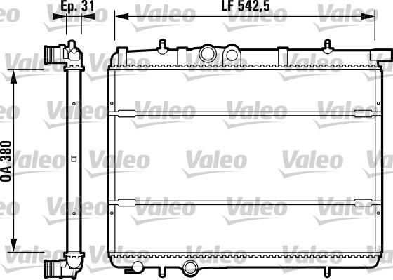 Valeo 732308 - Jäähdytin,moottorin jäähdytys inparts.fi