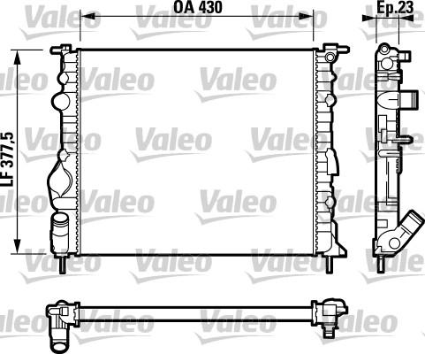 Valeo 732389 - Jäähdytin,moottorin jäähdytys inparts.fi